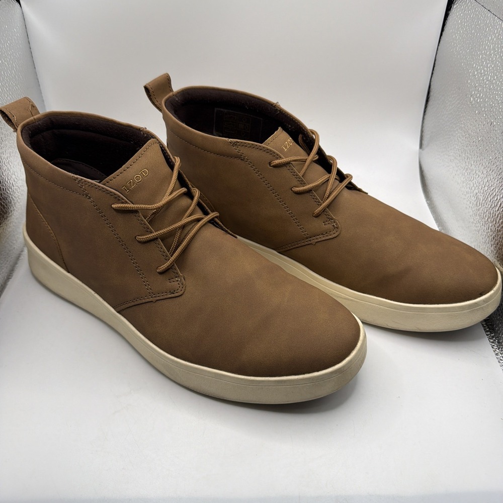 IZOD Palmer Men's Size 11 Lace-Up-Brown‎ Chukka Boots-1815298.